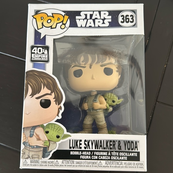 NEW - Funko Pop! #363 Star Wars Empire Strikes Back 40th - Luke Skywalker & Yoda - Picture 5 of 6